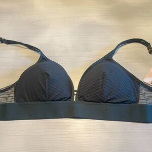 Lively Emerald Green Mesh Women's Bra